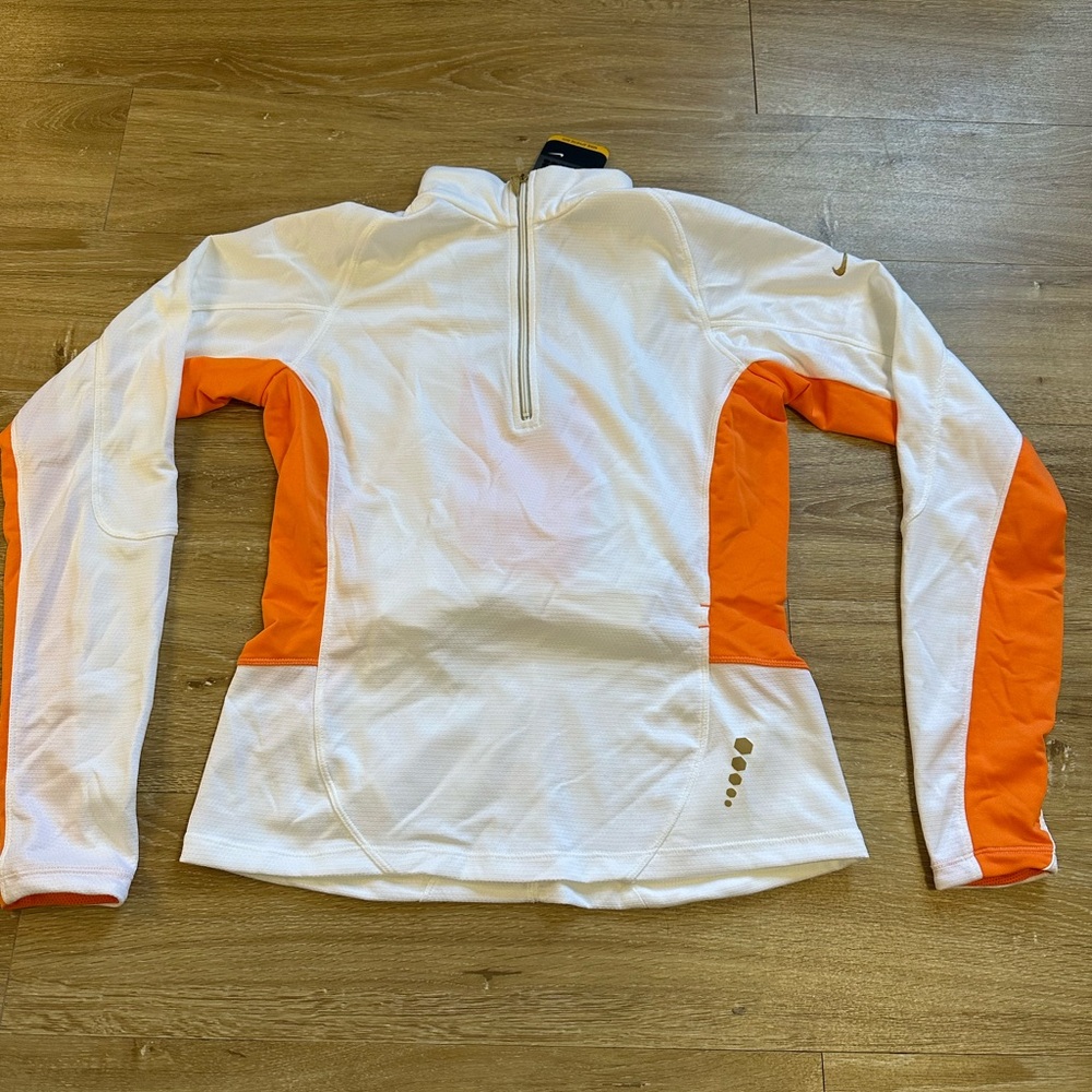 Nike Runner Womens M Sphere DRY  1/4 Zip Running Long Sleeve REFLECTIVE Jacket - Picture 3 of 15